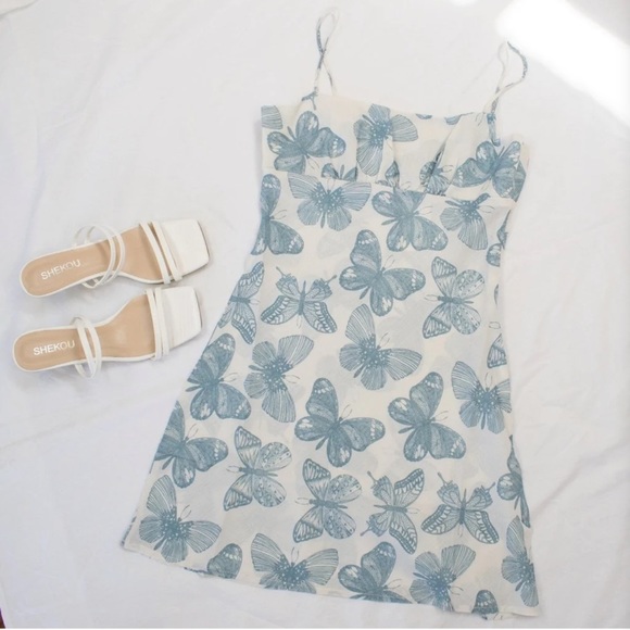 Shekou Butterfly Effect Silk Mini Dress size small - Picture 2 of 6